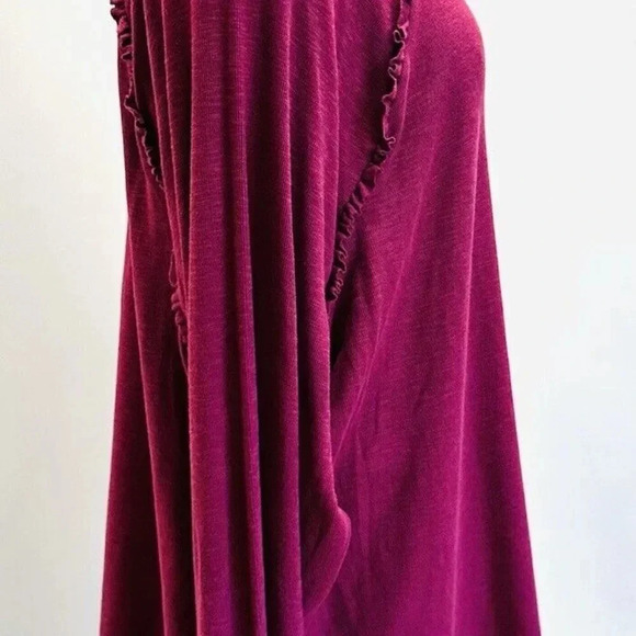 NWT LAUREN CONRAD Women Long Sleeve Pullover Round Neck Red Shirt Plus Size XXL - Picture 9 of 12